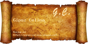 Gipsz Celina névjegykártya